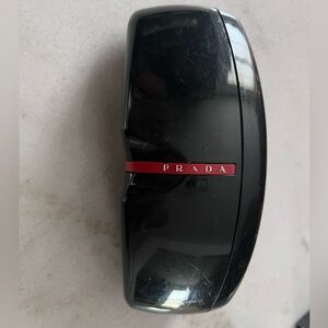 Prada Black and Red Sunglasses Case